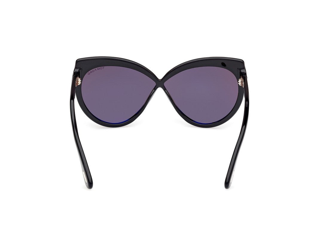 Shiny Black Female Sunglasses Tom Ford 889214549518