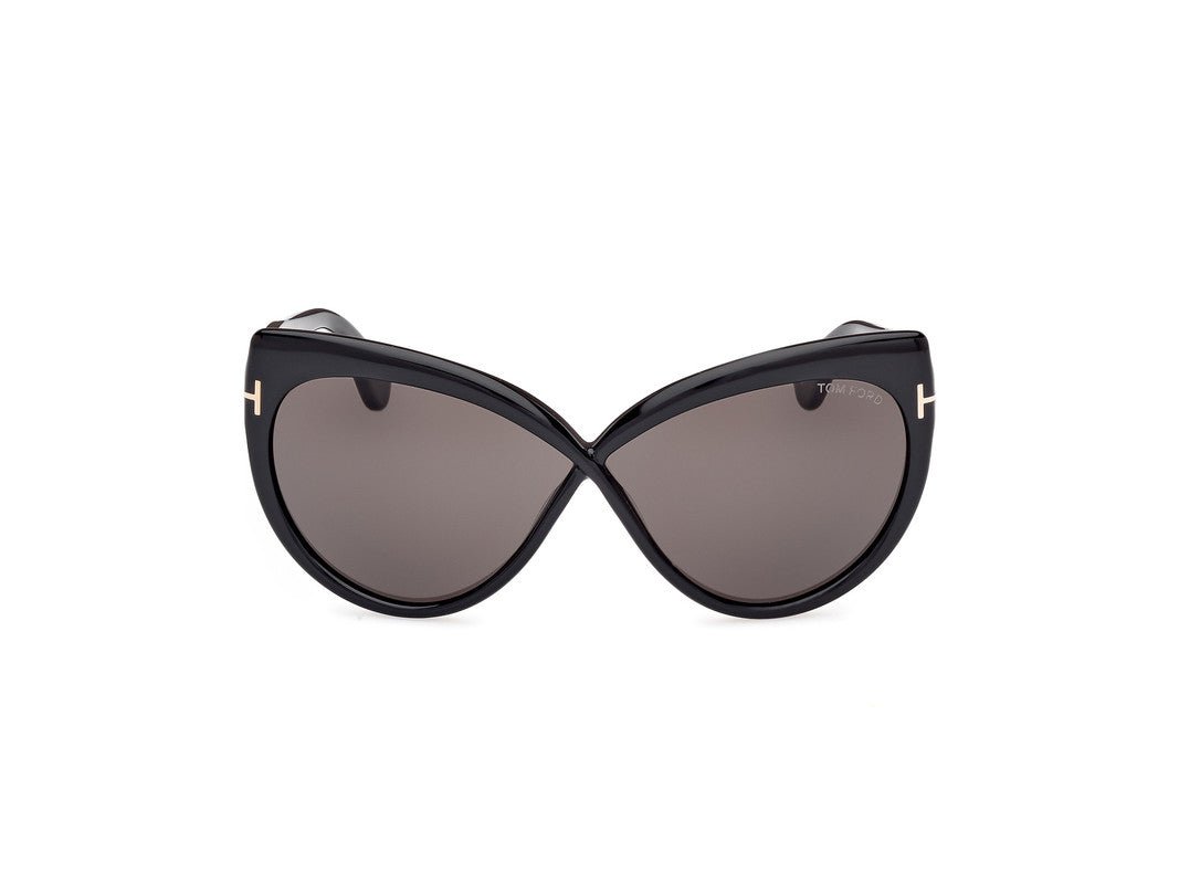 Shiny Black Female Sunglasses Tom Ford 889214549518