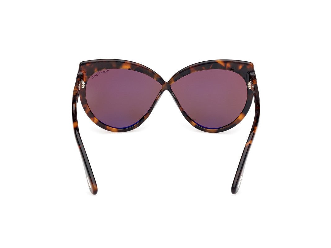 Dark Havana Female Sunglasses Tom Ford 889214549525