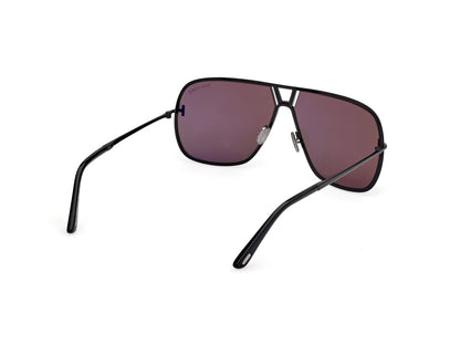 Shiny Black Smoke Male Sunglasses Tom Ford 889214558329