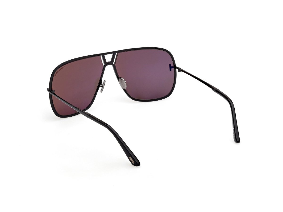 Shiny Black Smoke Male Sunglasses Tom Ford 889214558329