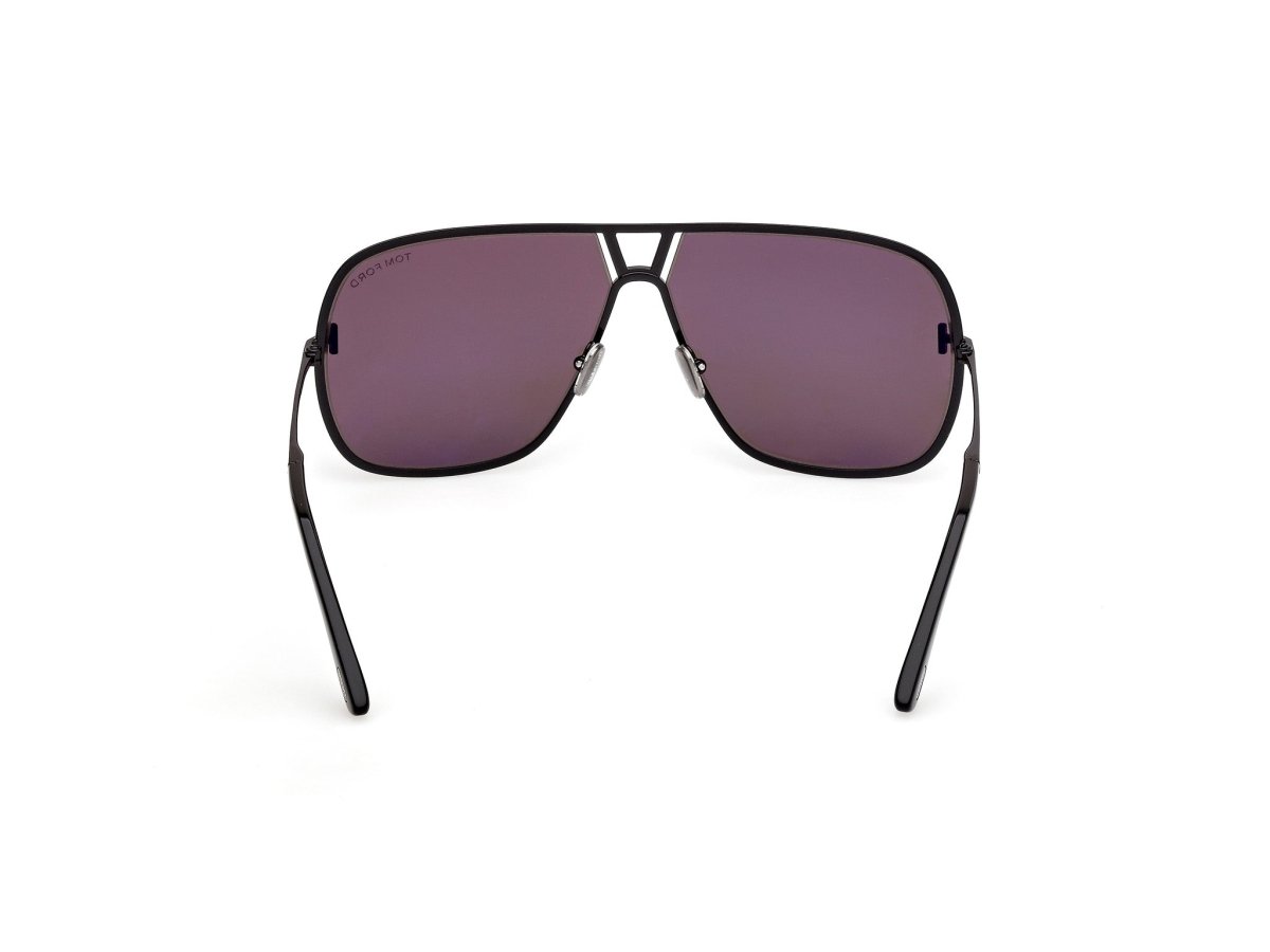 Shiny Black Smoke Male Sunglasses Tom Ford 889214558329
