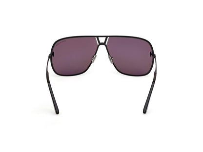 Shiny Black Smoke Male Sunglasses Tom Ford 889214558329