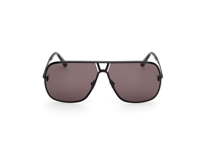 Shiny Black Smoke Male Sunglasses Tom Ford 889214558329
