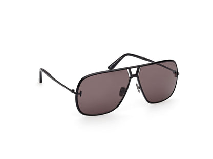 Shiny Black Smoke Male Sunglasses Tom Ford 889214558329