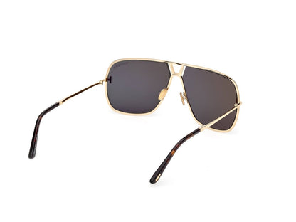Shiny Deep Gold Green Male Sunglasses Tom Ford 889214558343
