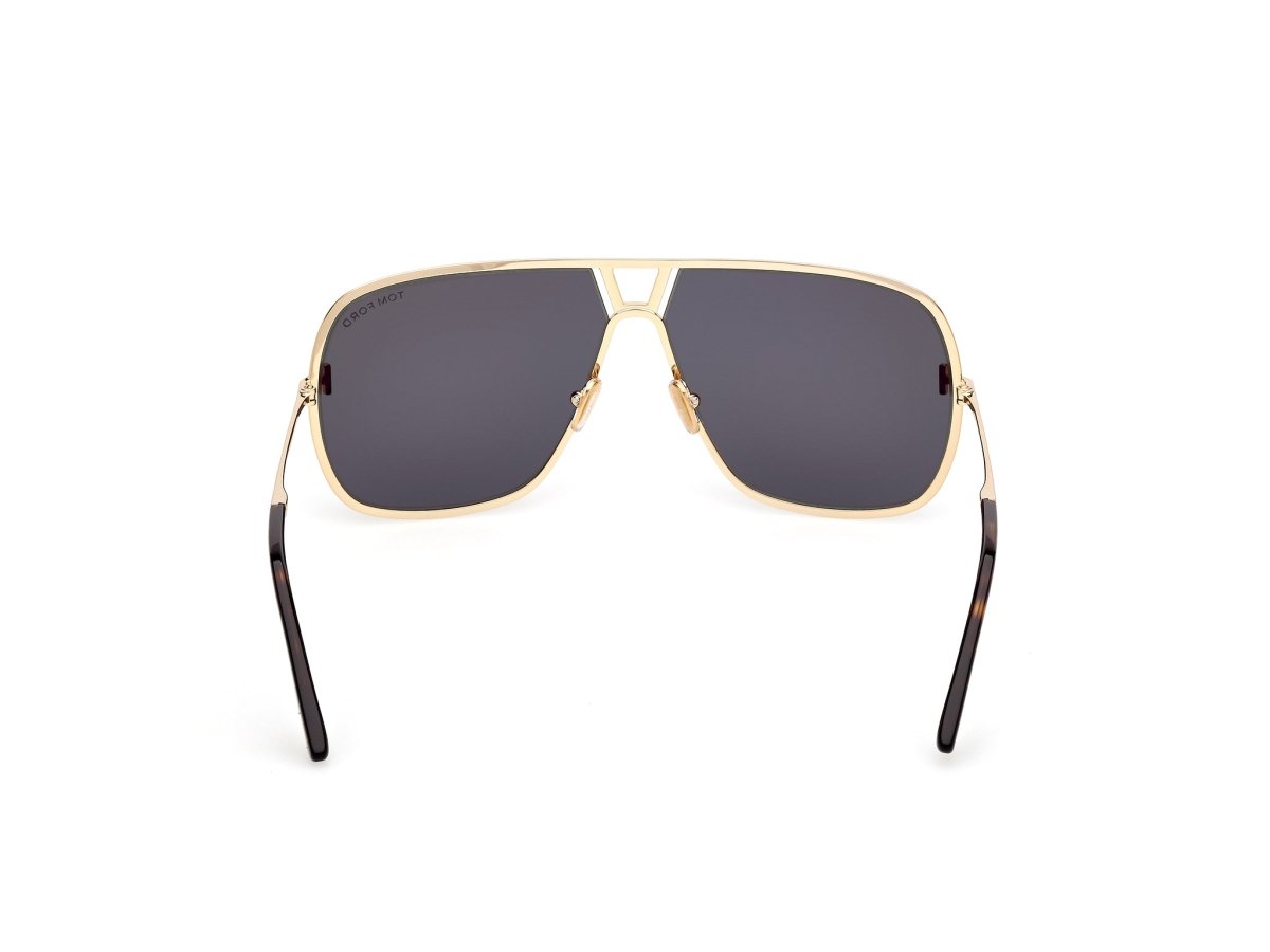 Shiny Deep Gold Green Male Sunglasses Tom Ford 889214558343
