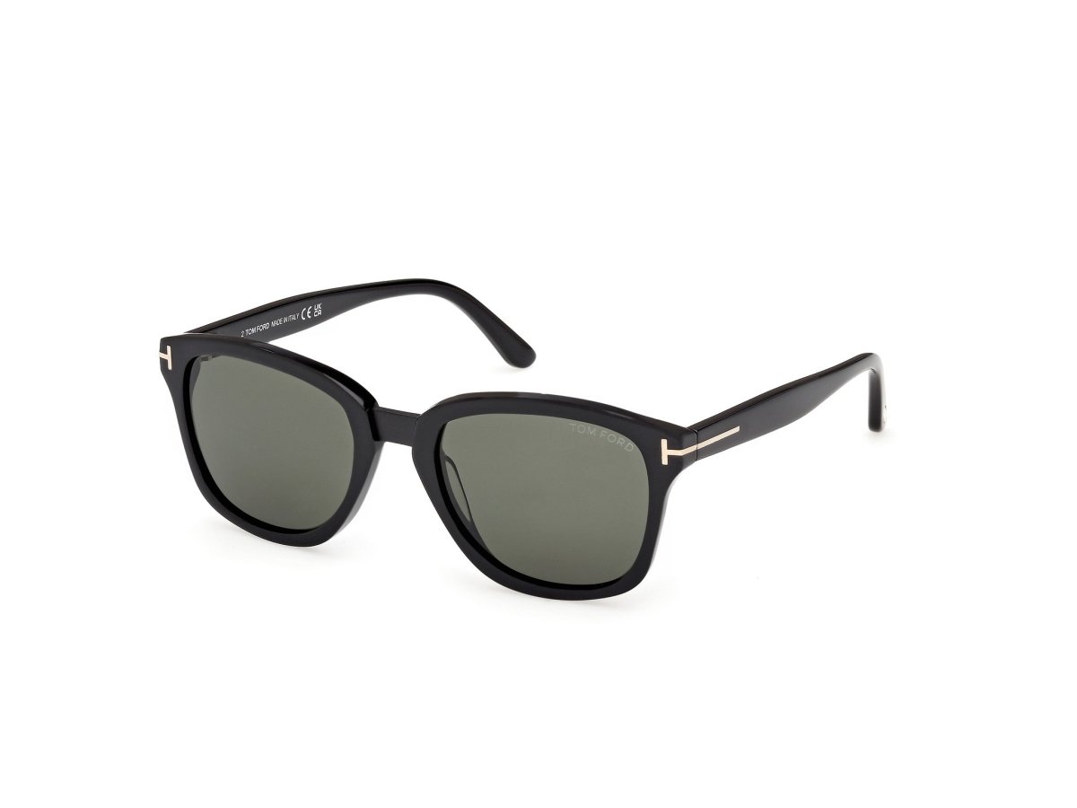 Shiny Black Male Sunglasses Tom Ford 889214558688