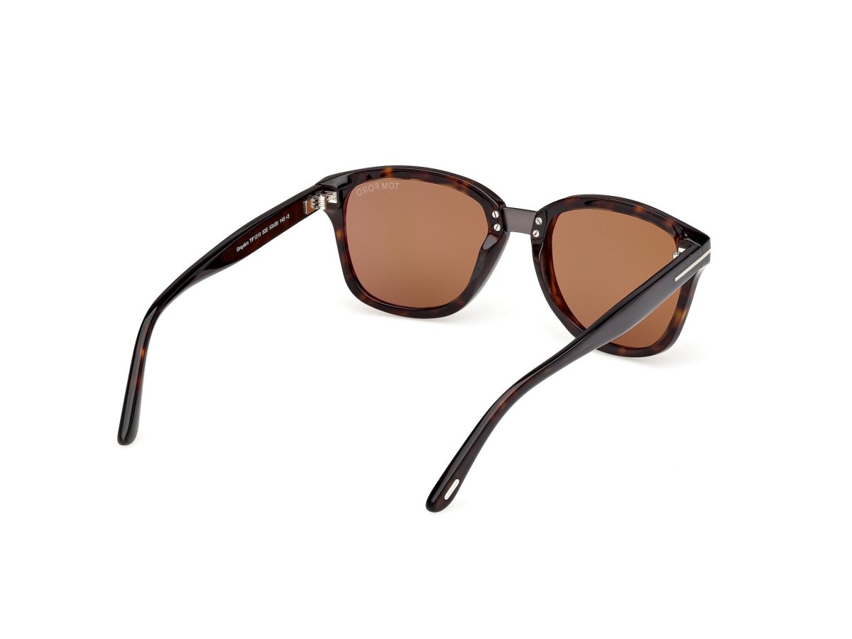 Dark Havana Male Sunglasses Tom Ford 889214558695