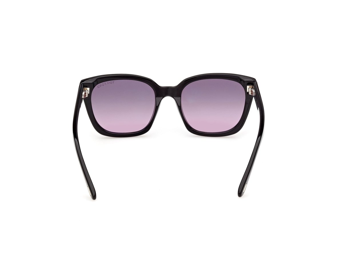 Shiny Black Female Sunglasses Tom Ford 889214685223