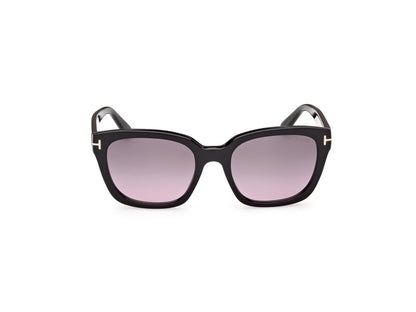 Shiny Black Female Sunglasses Tom Ford 889214685223