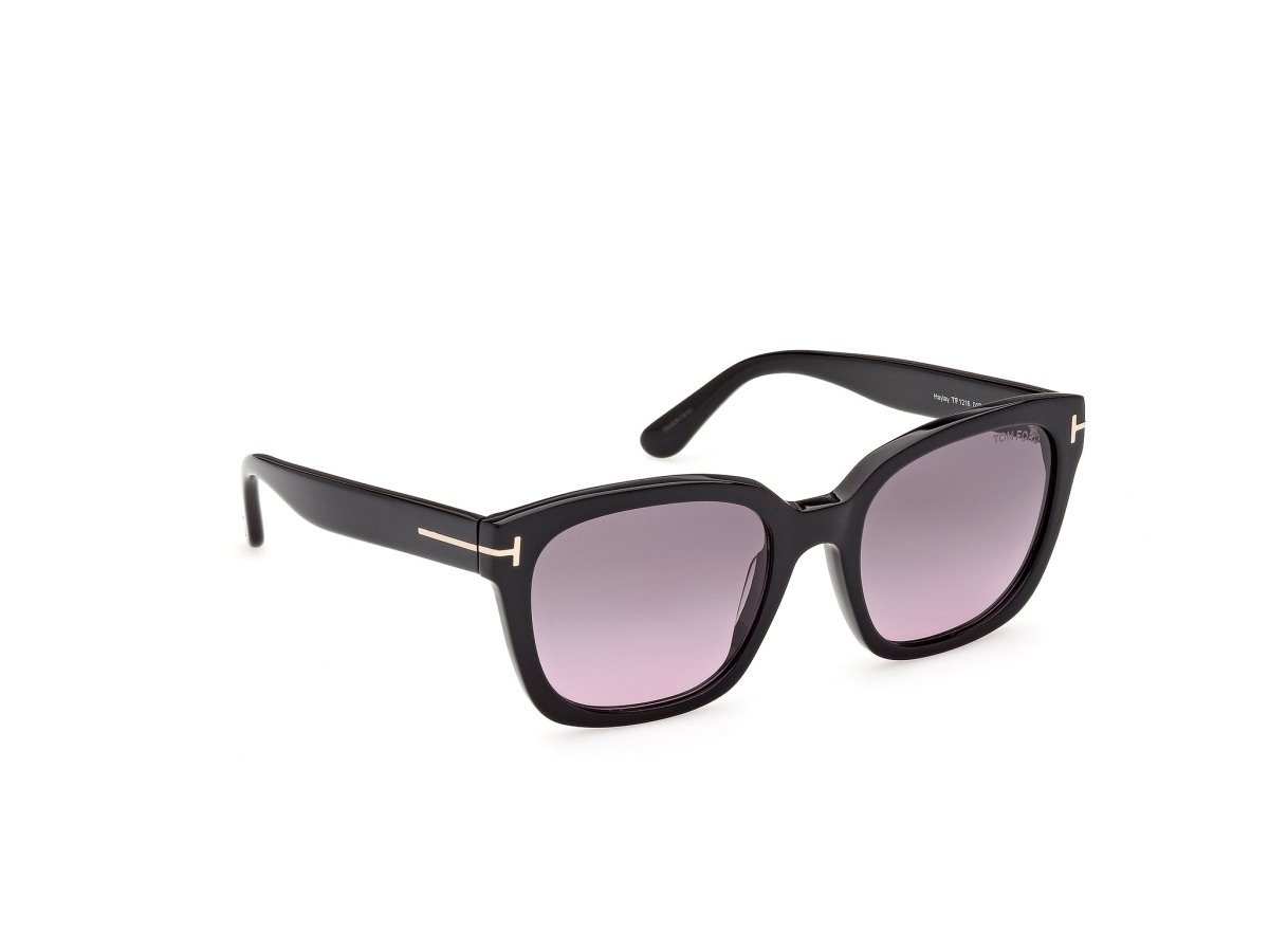 Shiny Black Female Sunglasses Tom Ford 889214685223