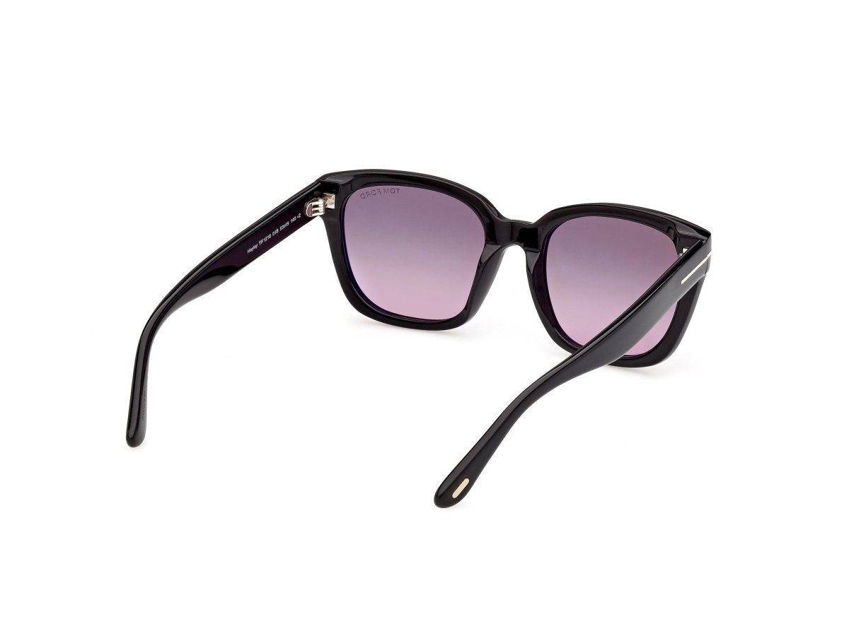 Shiny Black Female Sunglasses Tom Ford 889214685223