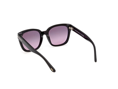 Shiny Black Female Sunglasses Tom Ford 889214685223