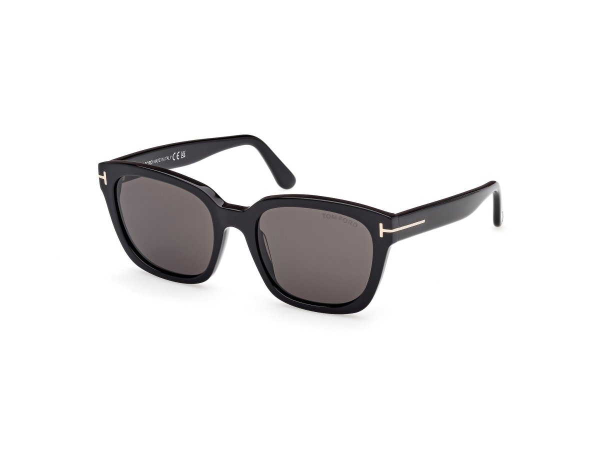 Shiny Black Female Sunglasses Tom Ford 889214558701