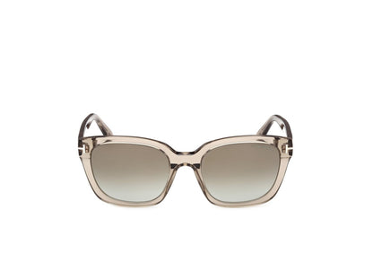 Shiny Light Brown Female Sunglasses Tom Ford 889214685247