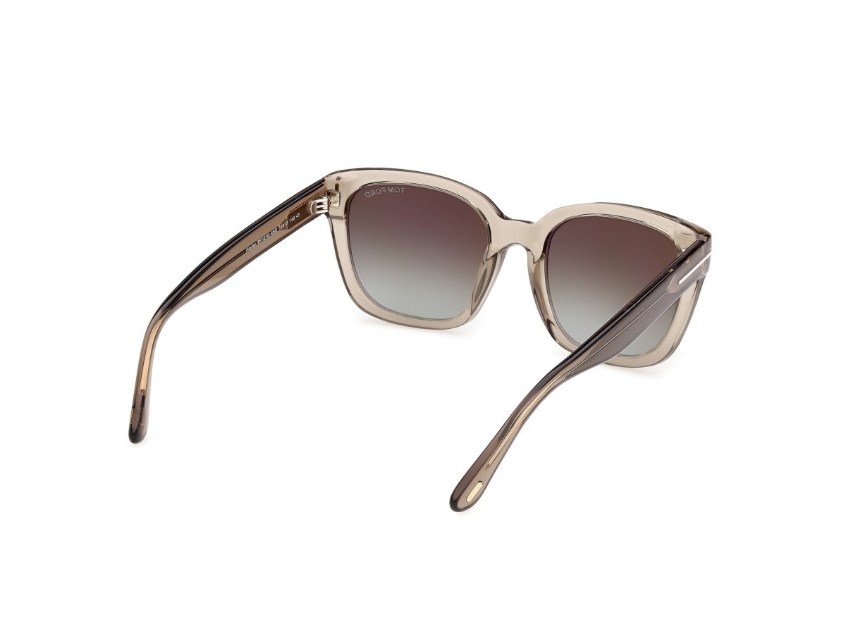 Shiny Light Brown Female Sunglasses Tom Ford 889214685247