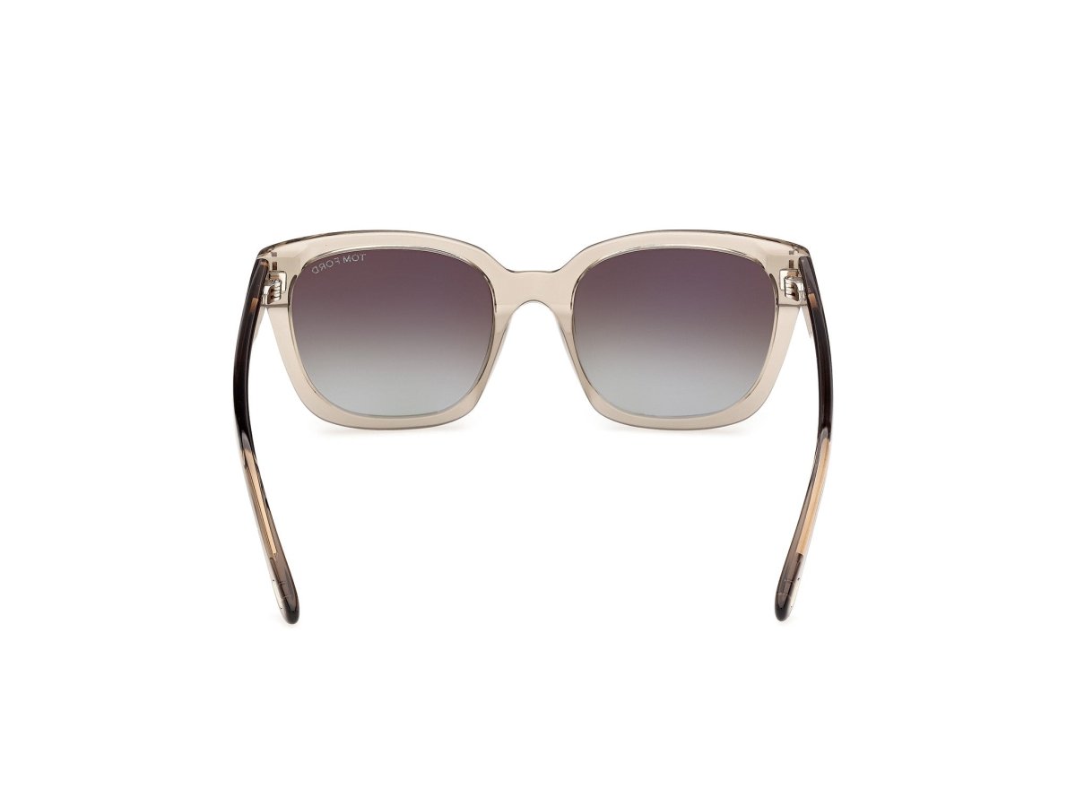 Shiny Light Brown Female Sunglasses Tom Ford 889214685247