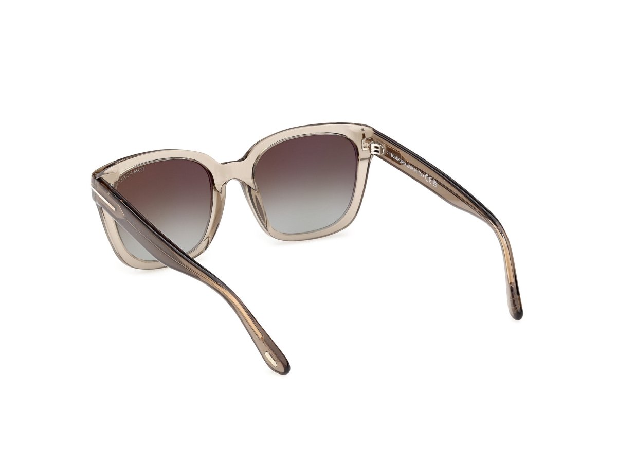 Shiny Light Brown Female Sunglasses Tom Ford 889214685247