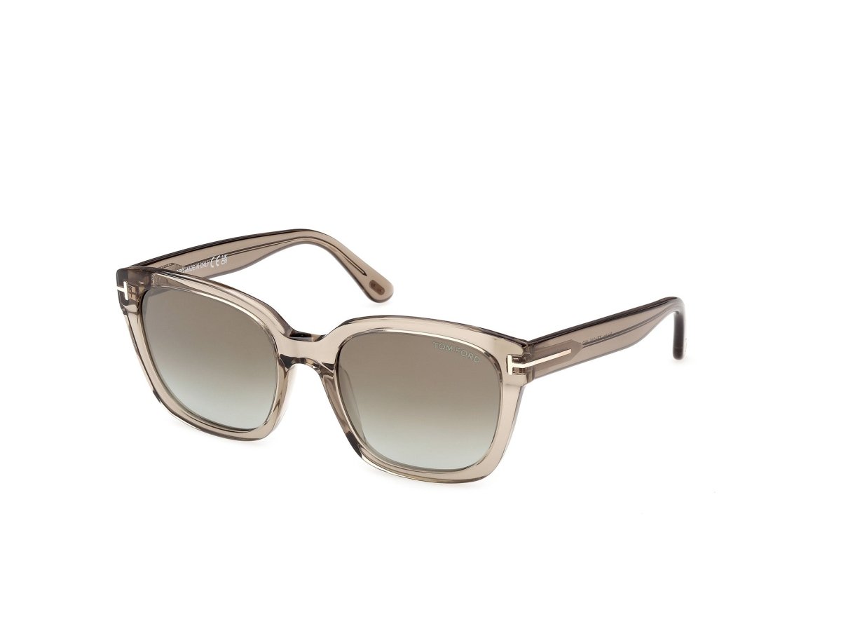 Shiny Light Brown Female Sunglasses Tom Ford 889214685247