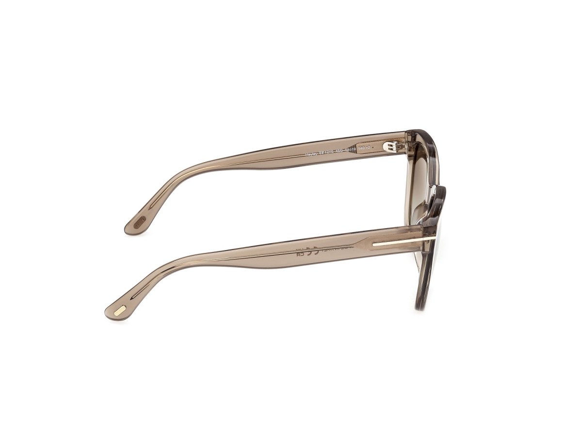 Shiny Light Brown Female Sunglasses Tom Ford 889214685247