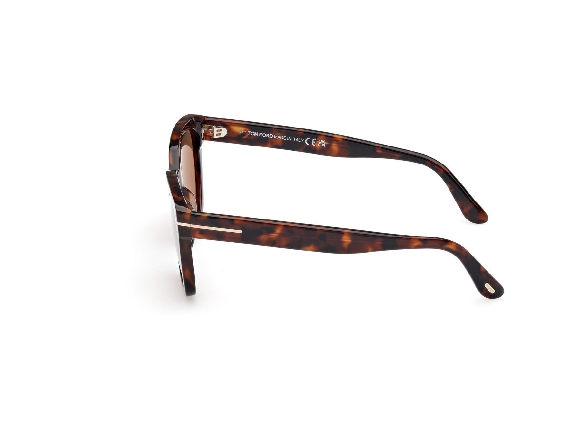 Dark Havana Female Sunglasses Tom Ford 889214558725