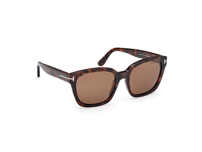 Dark Havana Female Sunglasses Tom Ford 889214558725