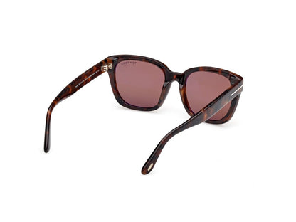 Dark Havana Female Sunglasses Tom Ford 889214558725