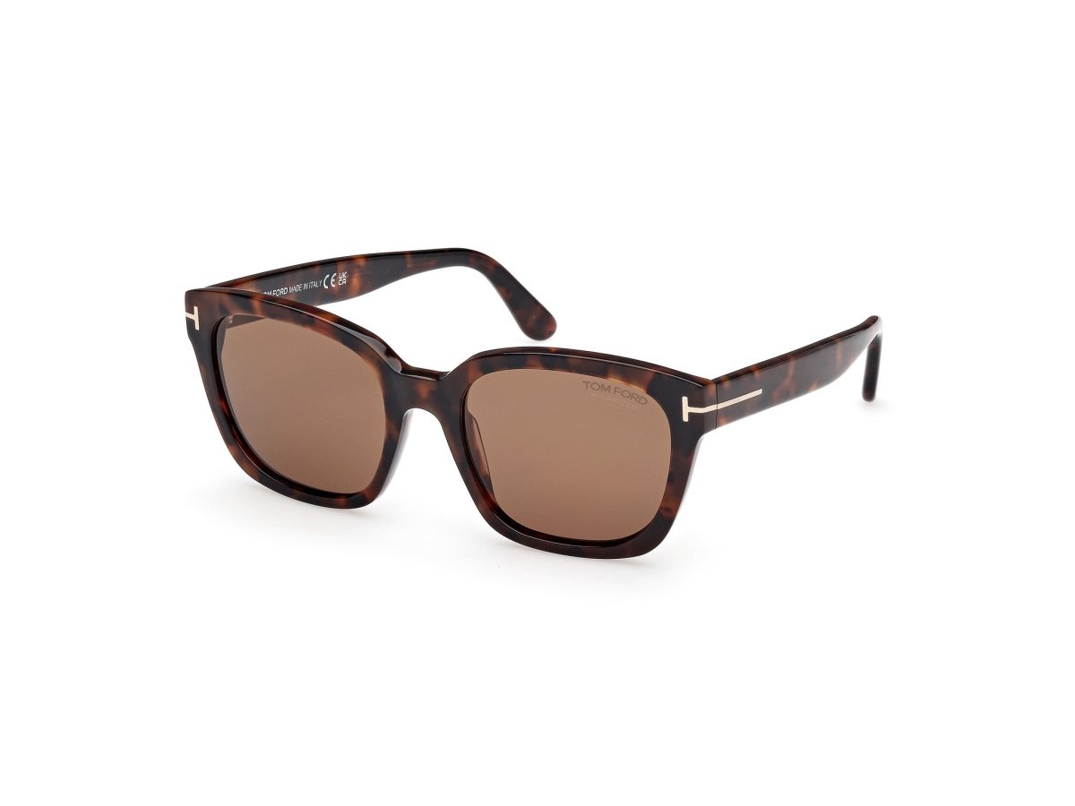 Dark Havana Female Sunglasses Tom Ford 889214558725