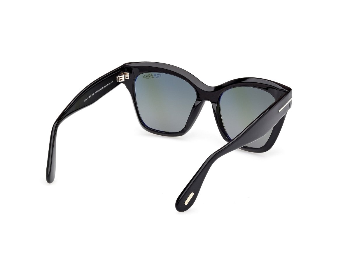 Shiny Black Female Sunglasses Tom Ford 889214558763