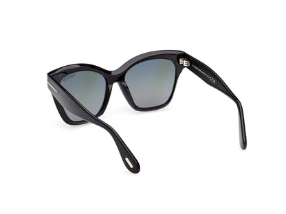 Shiny Black Female Sunglasses Tom Ford 889214558763