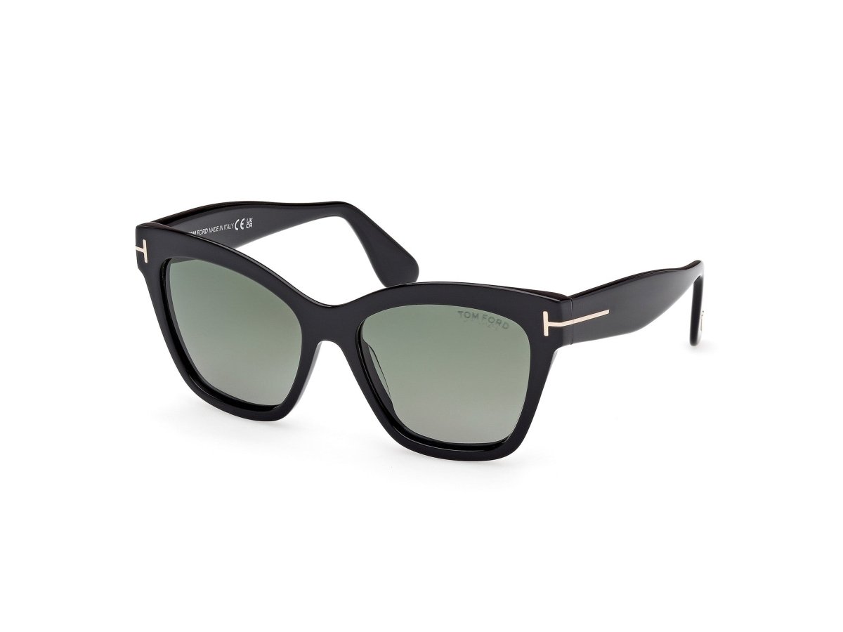 Shiny Black Female Sunglasses Tom Ford 889214558763
