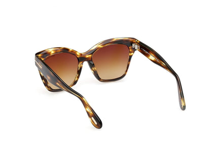 Coloured Havana Female Sunglasses Tom Ford 889214558787