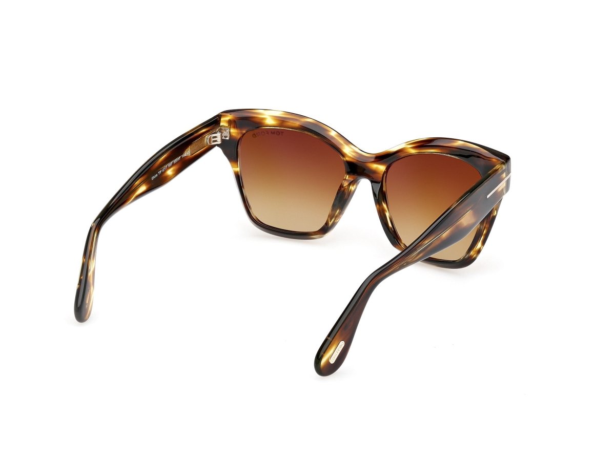 Coloured Havana Female Sunglasses Tom Ford 889214558787