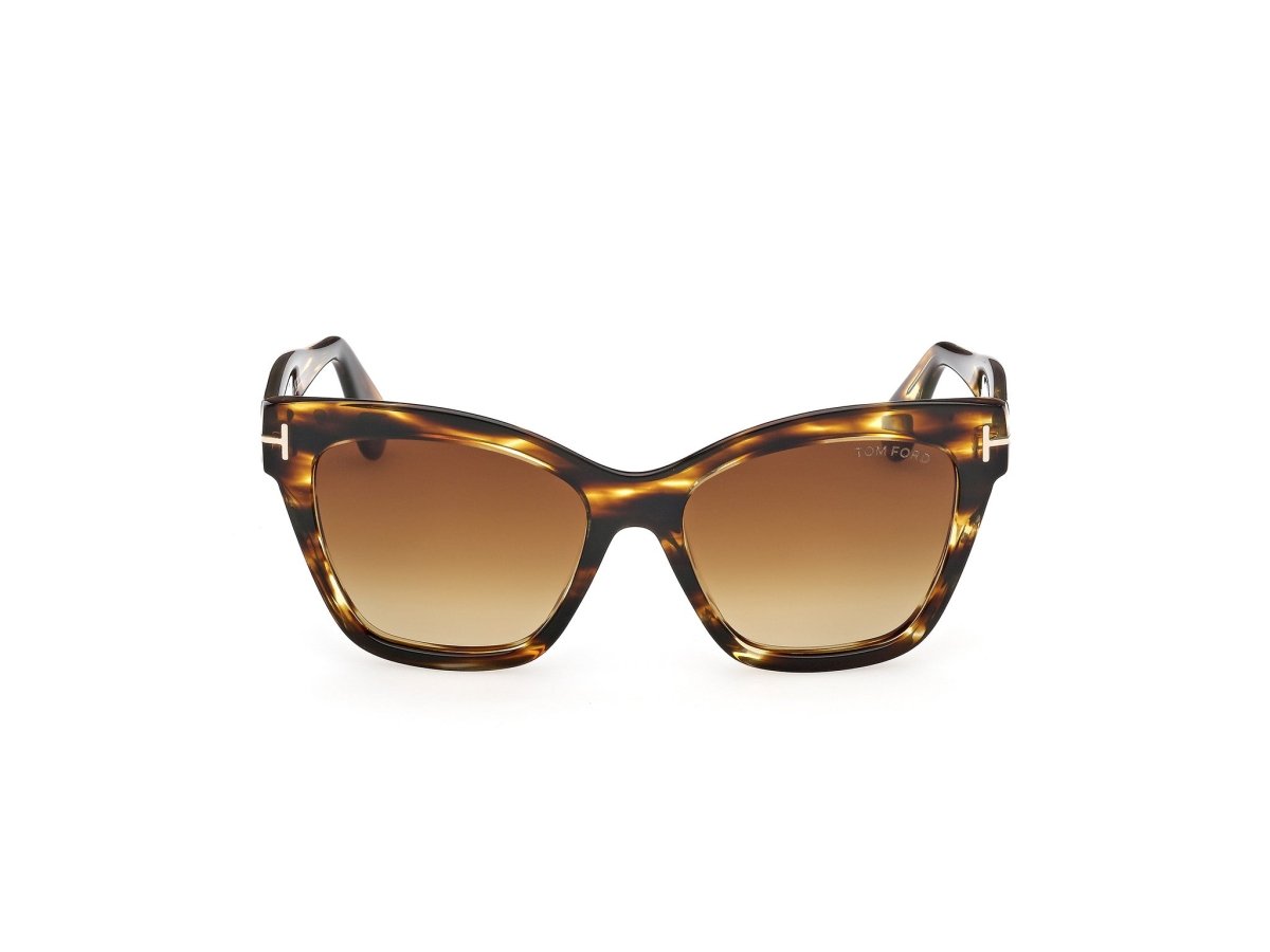 Coloured Havana Female Sunglasses Tom Ford 889214558787