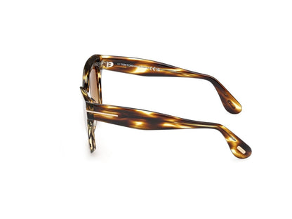 Coloured Havana Female Sunglasses Tom Ford 889214558787