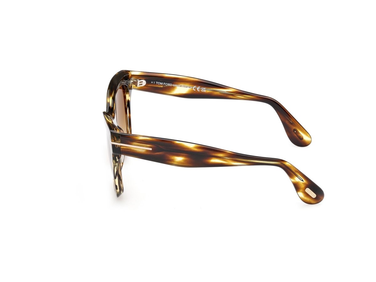 Coloured Havana Female Sunglasses Tom Ford 889214558787