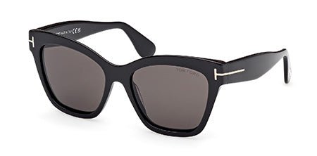 FT1217 - Tom Ford - (Black) - Shiny Black Smoke - 55 MM - Ardor Eyewear 889214558756