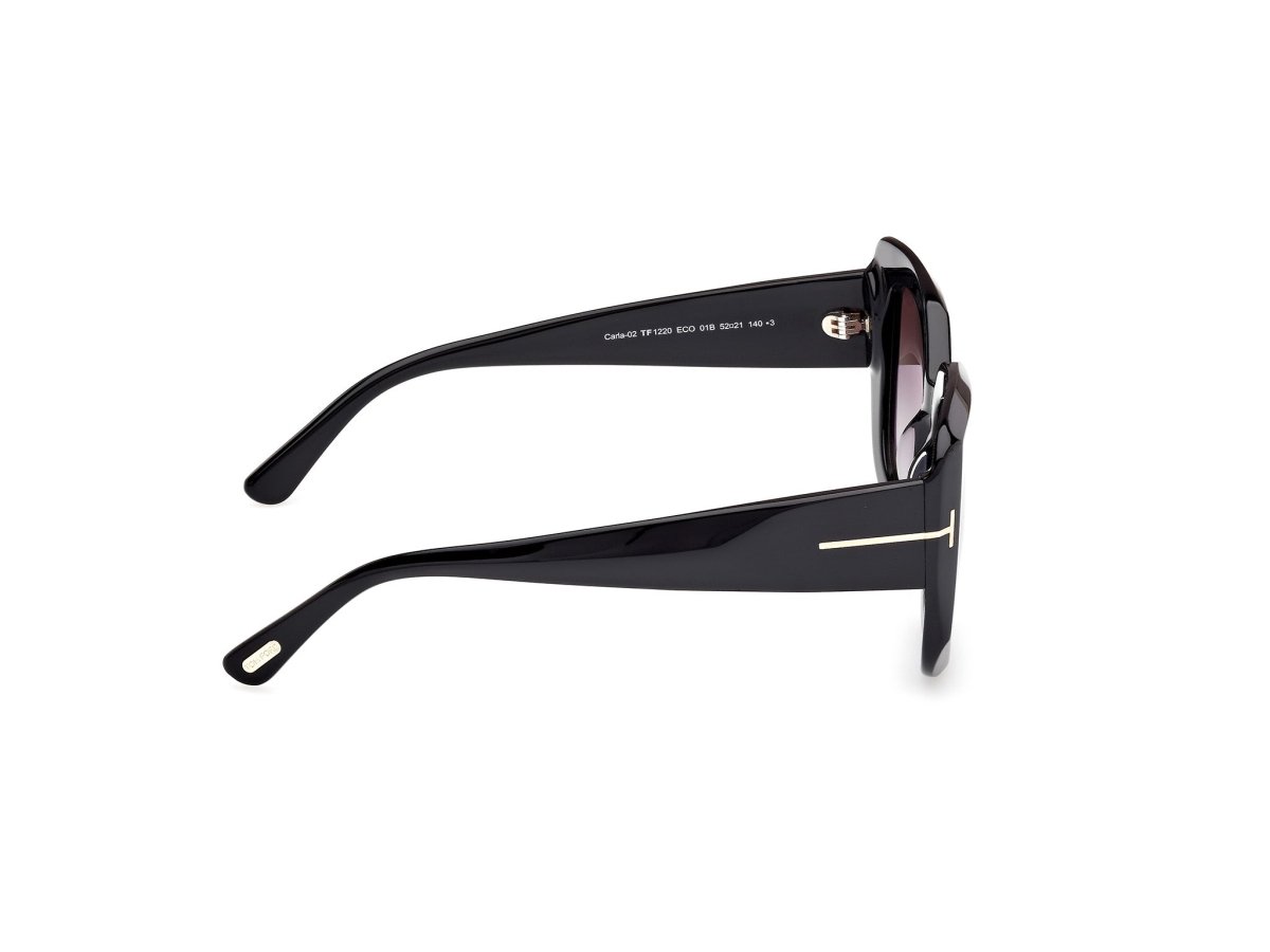Shiny Black Female Sunglasses Tom Ford 889214558862