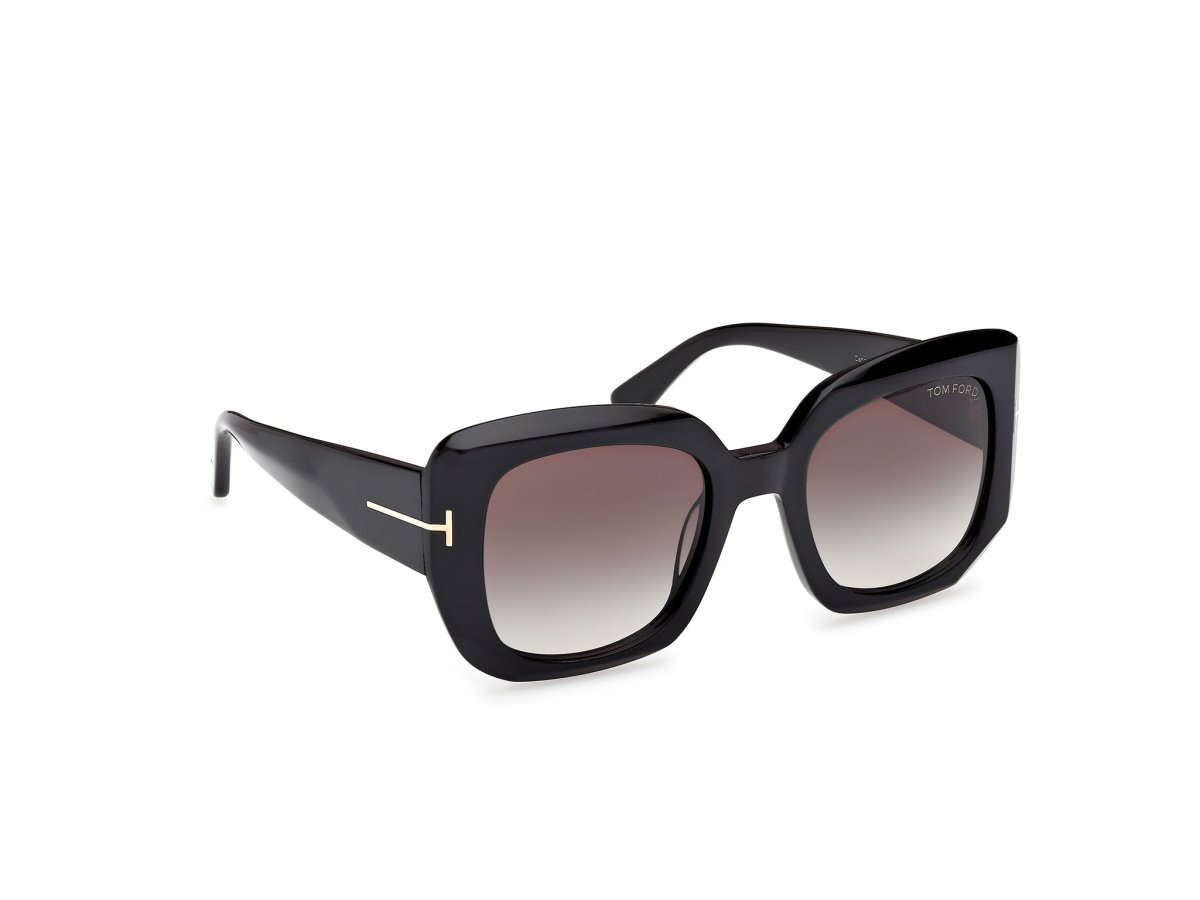 Shiny Black Female Sunglasses Tom Ford 889214558862