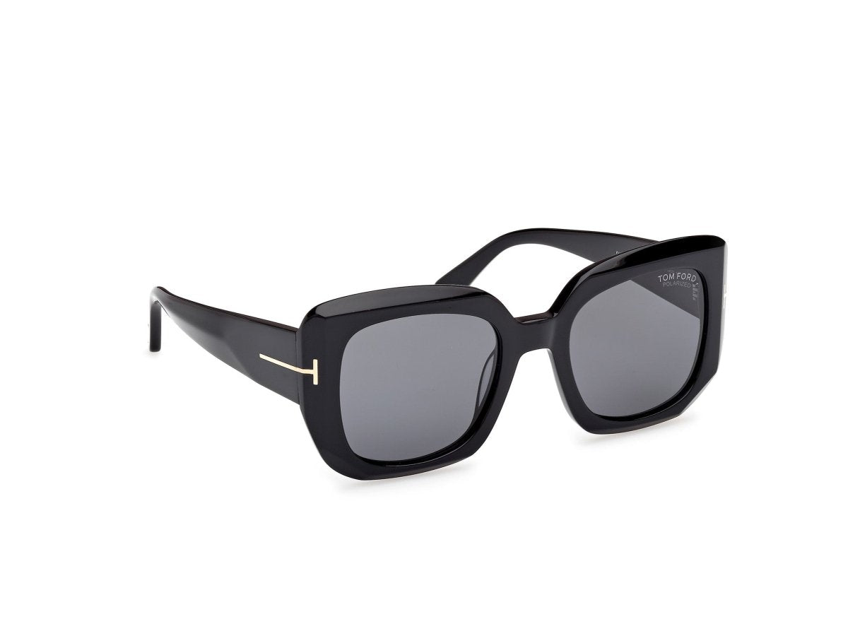 Shiny Black Female Sunglasses Tom Ford 889214558879