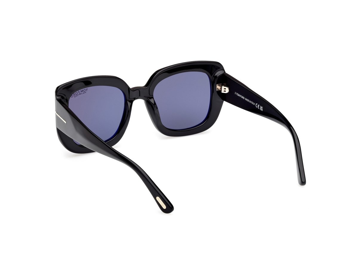 Shiny Black Female Sunglasses Tom Ford 889214558879