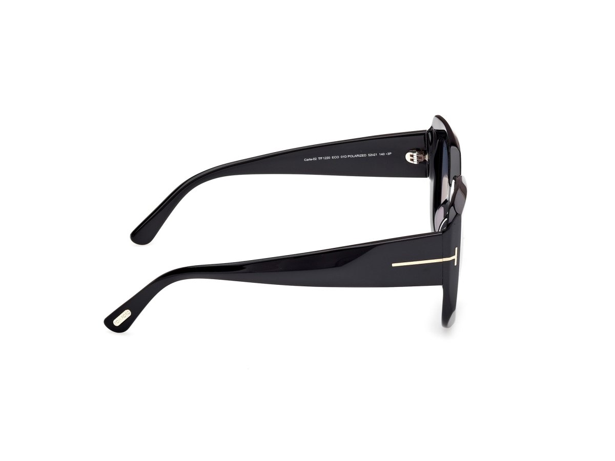 Shiny Black Female Sunglasses Tom Ford 889214558879