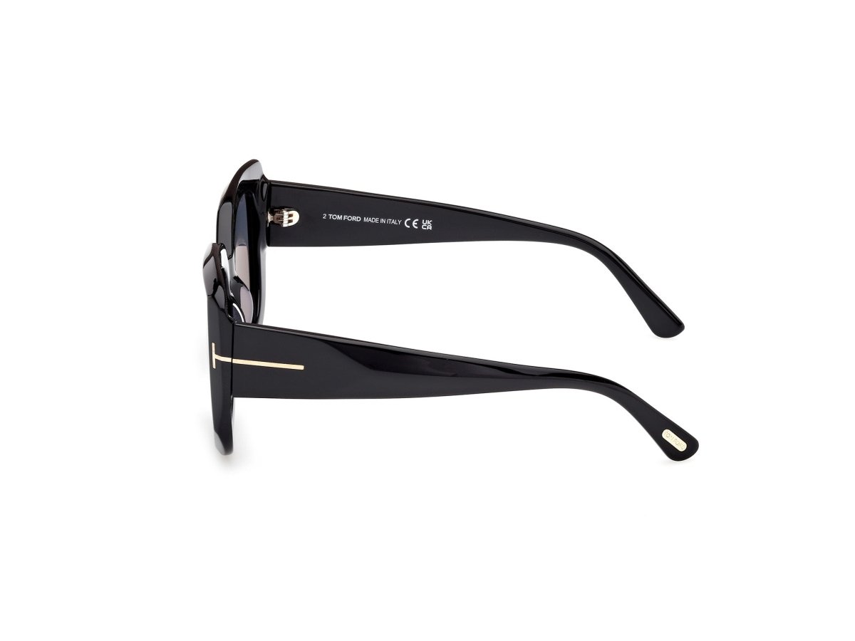 Shiny Black Female Sunglasses Tom Ford 889214558879