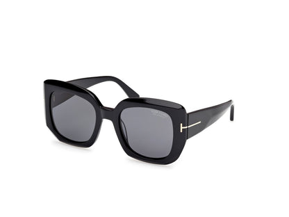 Shiny Black Female Sunglasses Tom Ford 889214558879