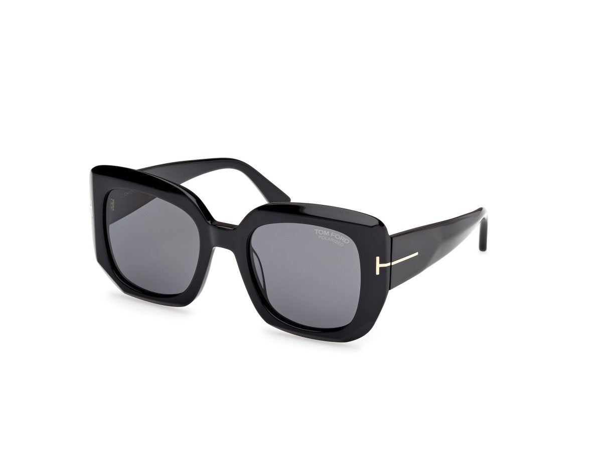 Shiny Black Female Sunglasses Tom Ford 889214558879