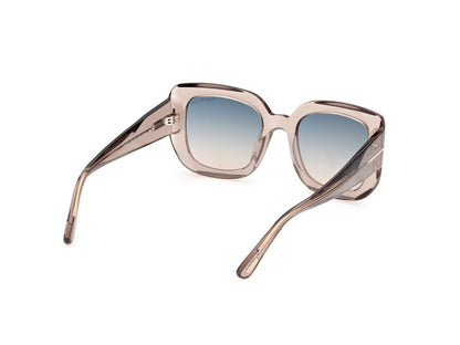 Shiny Light Brown Female Sunglasses Tom Ford 889214685568