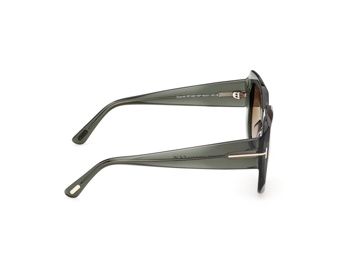 Shiny Light Green Female Sunglasses Tom Ford 889214685575