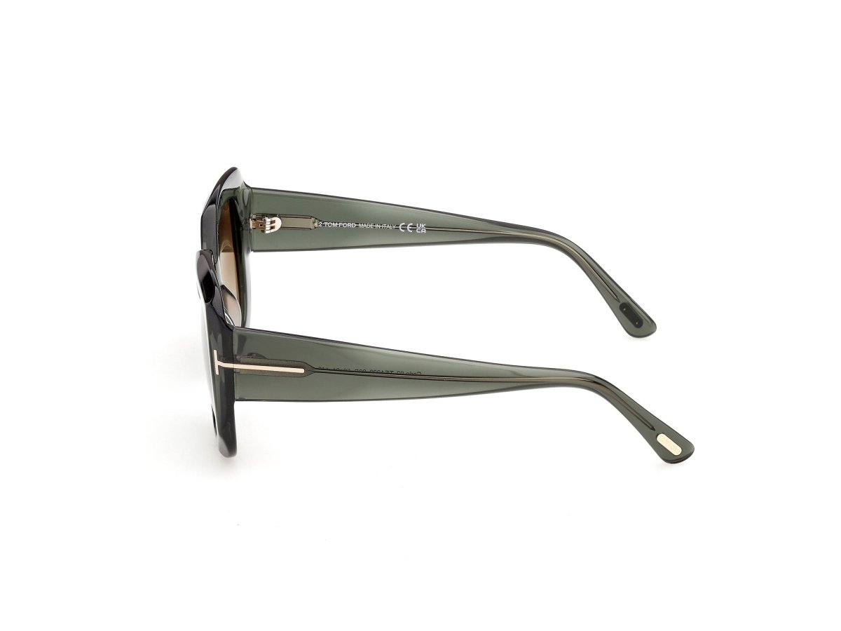 Shiny Light Green Female Sunglasses Tom Ford 889214685575