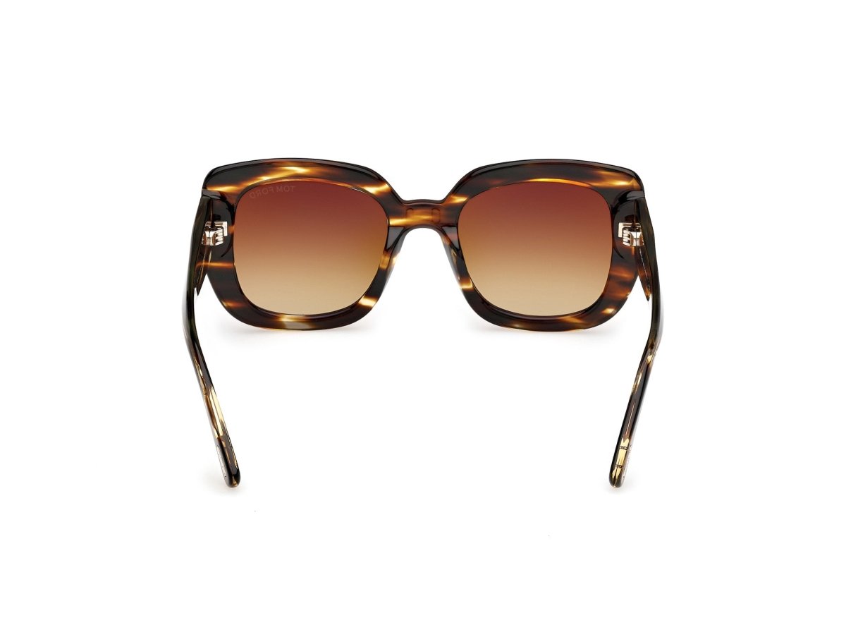 Coloured Havana Female Sunglasses Tom Ford 889214558893